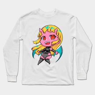 A cute chibi succubus Long Sleeve T-Shirt